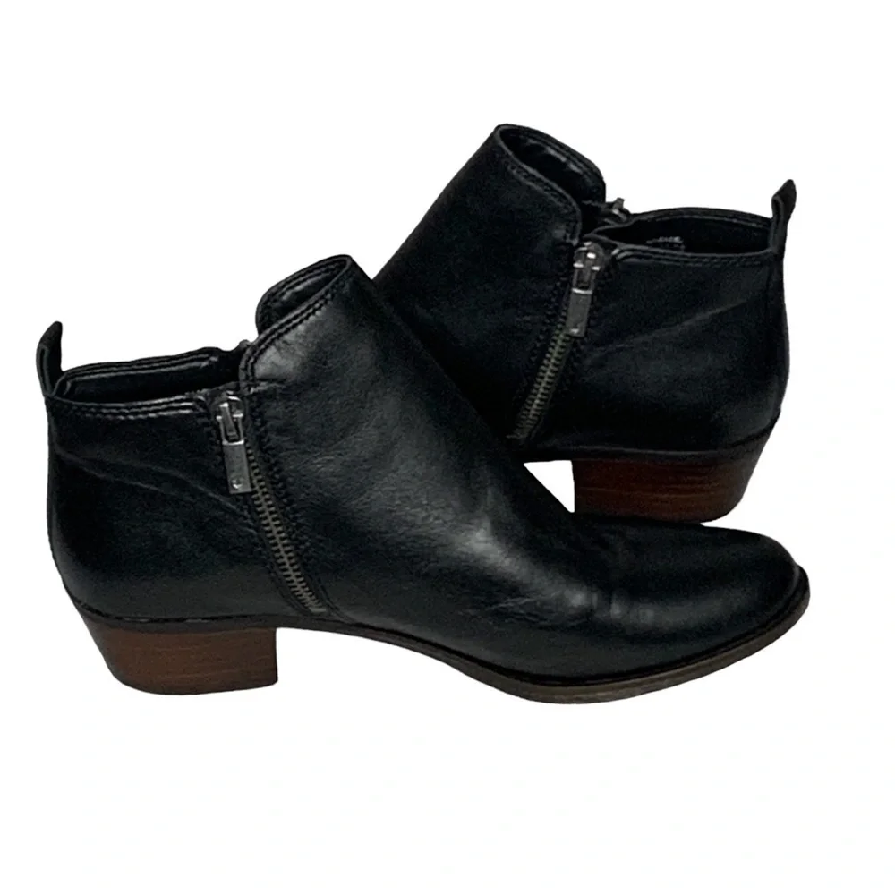 Lucky Brand LK-Basal black leather ankle Booties. Size 7.5M‎